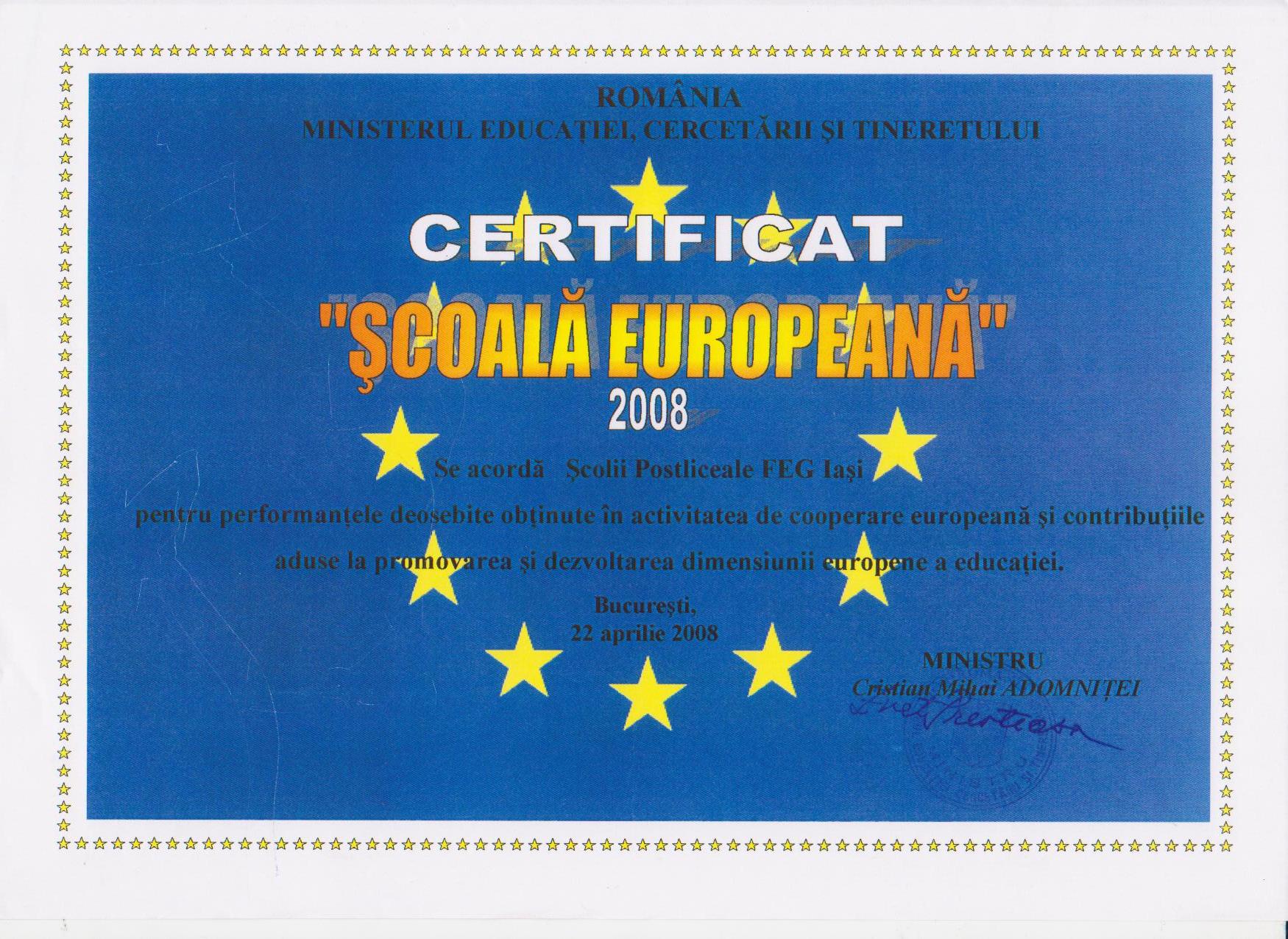 Scoala Europeana 2008